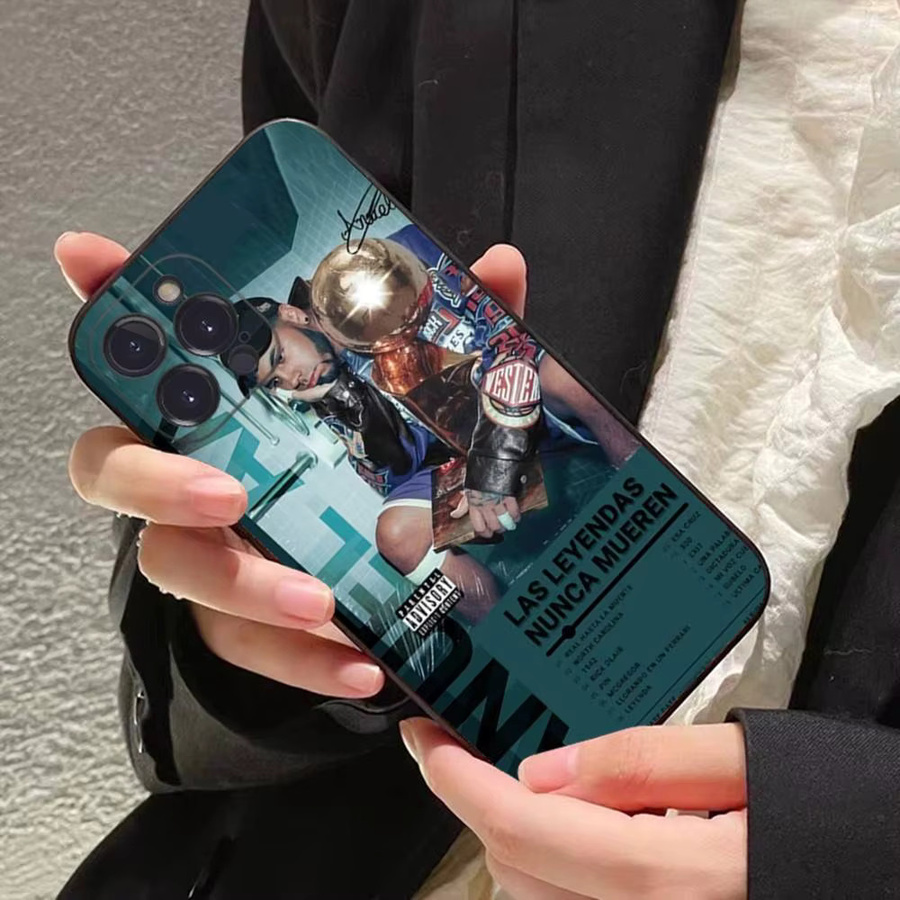 Anuel AA Rapper Handyhülle aus weichem Silikon für iPhone 16 15 14 13 12 11 Pro Max Plus XS Mini X - Bild 2