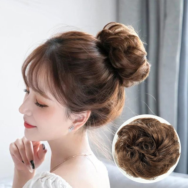 Brasilianisches Echthaar Chignon-Erweiterung, 10,2 cm, Unisex - Bild 1