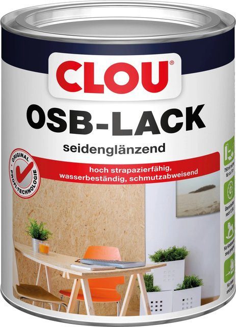 Clou OSB-Lack Transparent seidenglänzend 750 ml - Bild 1