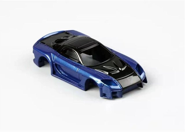 Ym Modell 1:64 Veilside Fortune Rx7, Diecast Modellauto, Gelb, Blau, ab 14 Jahren - Bild 1