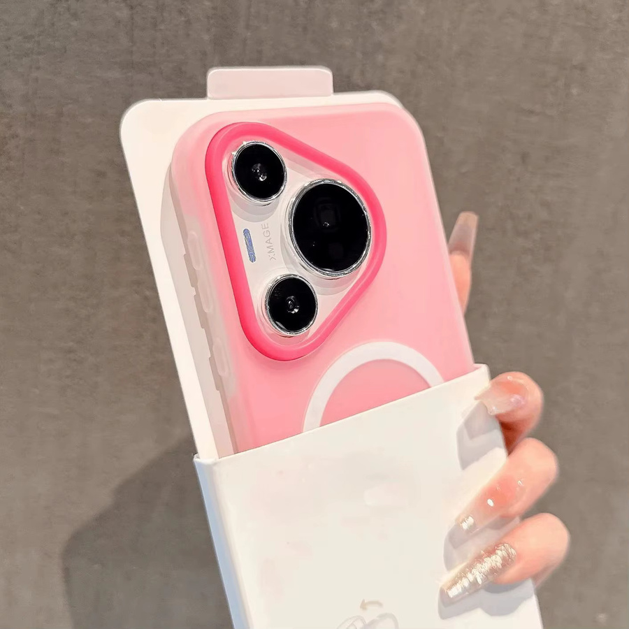 Matte Candy 2-in-1 Bumper Magnetische Jelly-Schutzhülle mit MagSafe für Huawei Pura 80 70 60 Mate 70 60 50 Pro Ultra in Pink - Bild 1