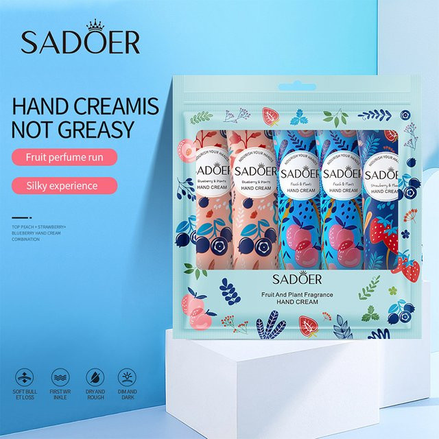 SADOER Handcreme Set, Obst Duft, 5-teilig, Unisex - Bild 1