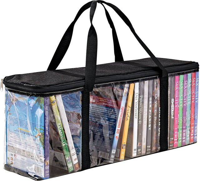 genialo DVD-Organizer in Schwarz und Transparent - Bild 1