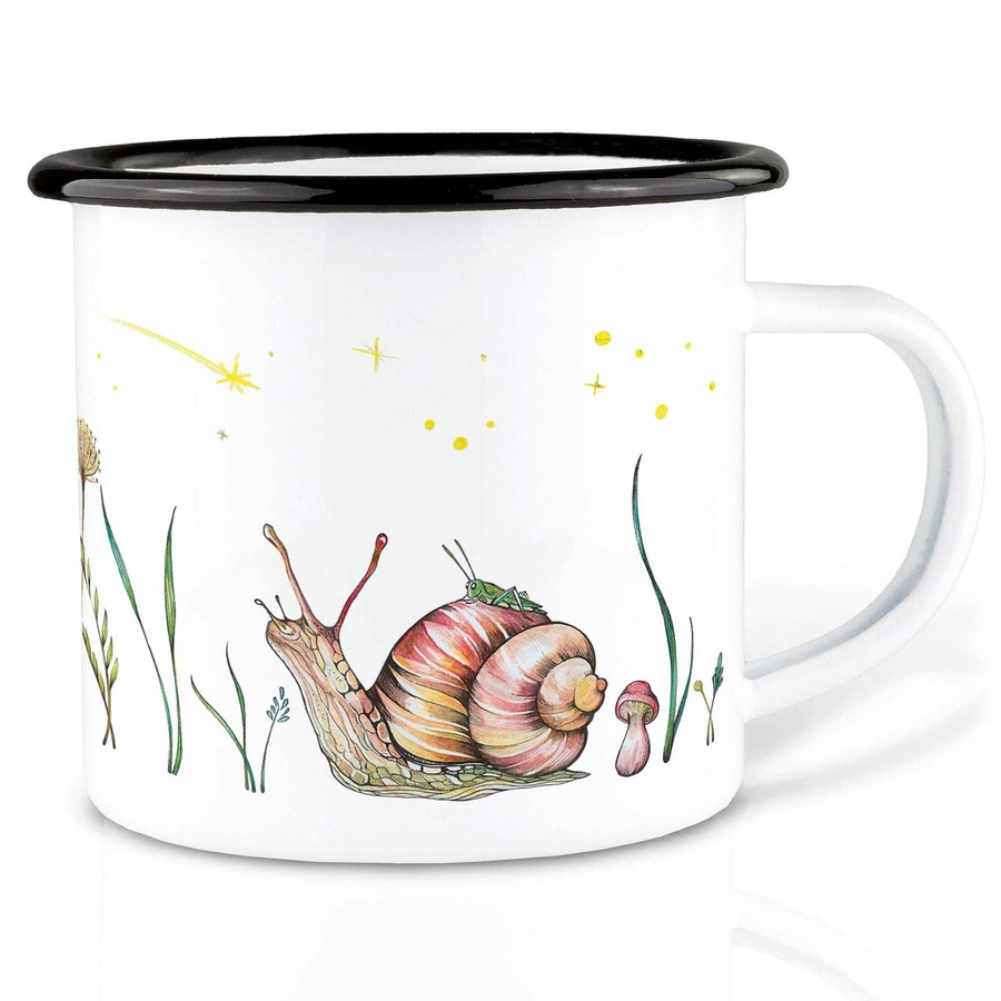 Ligarti Handgefertigte Emaille-Tasse Schnecke 300ml - Bild 1