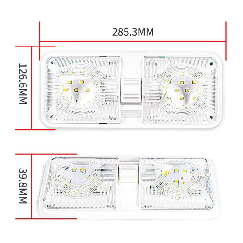 ADVENTURE KAILIN LED Leseleuchte für RV mit 48 SMD Perlen, 12V, Weiß, mit Drei-Abschnitte-Schiebeschalter - Bild 2