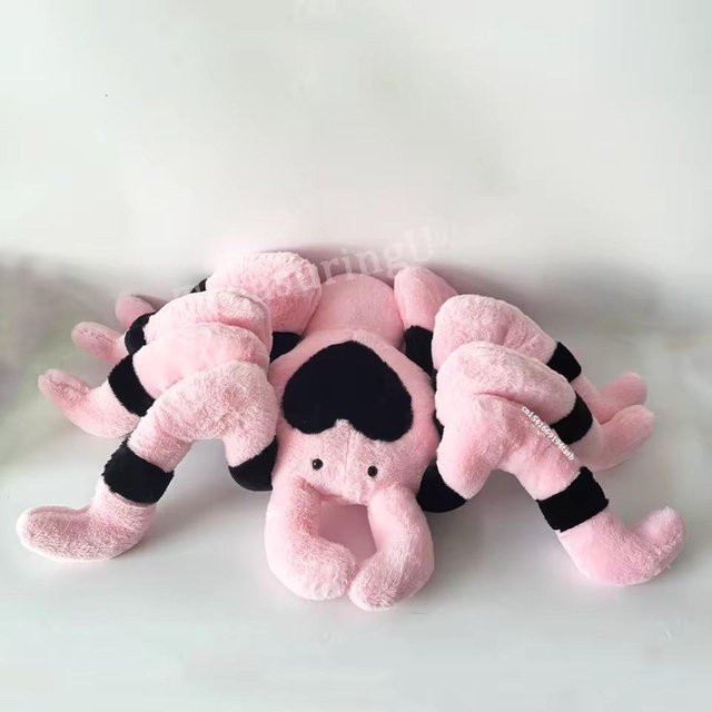 Yiran toy Vogelspinne Plüschtier Puppe, Schwarz, Rosa, 110cm - Bild 1