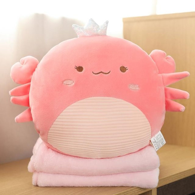 Binchi Fitness Squishy Krabben Plüschkissen, Unterwassertier, 58cm, ab 14 Jahren - Bild 1