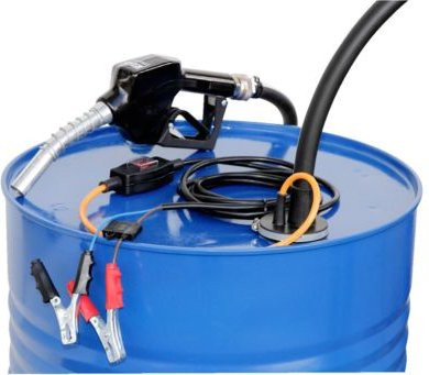 Cemo Elektropumpe CENTRI SP 30, 12V, für Diesel, Blau, mit 4m Kabel, Schlauch und Automatik-Zapfventil - Bild 1