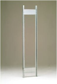 Regalwerk BERT-Regal-Rahmen aus verzinktem Stahlblech in Silber, Höhe: 2500 mm, Tiefe: 300 mm - Bild 1