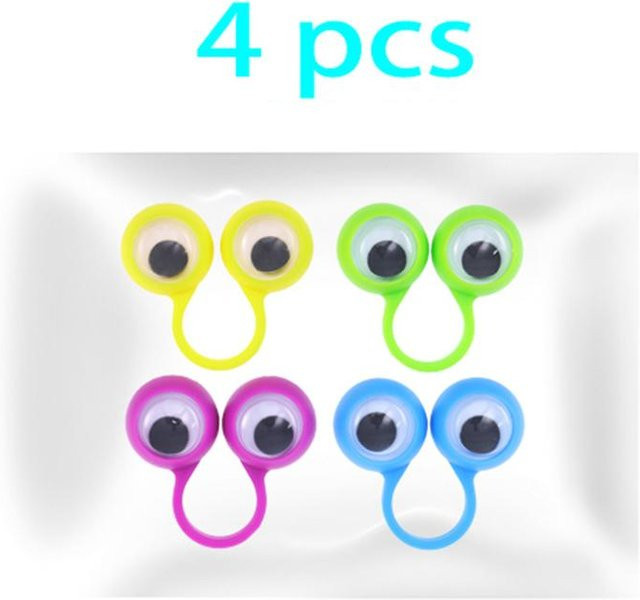Binchi Fitness Cartoon Fingerpuppenring, 4-teiliges Set, Tiere, ab 3 Jahren - Bild 1
