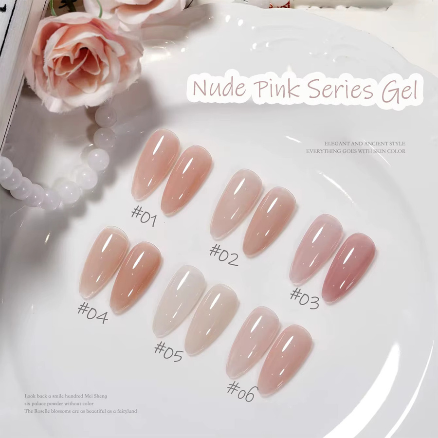 SHAKA Ice Gel-Nagellack, Nude Pink, Glänzend - Bild 2