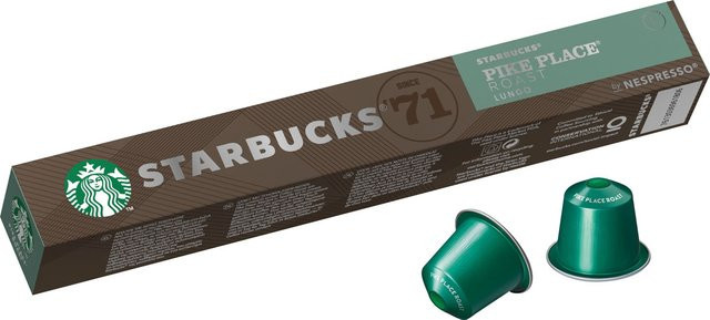Starbucks Pike Place Roast Lungo, Nespresso-kompatibel, Kaffeekapseln, 10 Stück - Bild 1