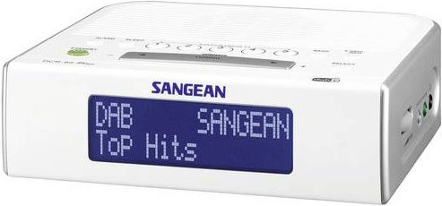 Sangean DCR-89+ Radiowecker mit DAB+ und UKW in Weiß mit 3,5 mm AUX-Anschluss - Bild 1