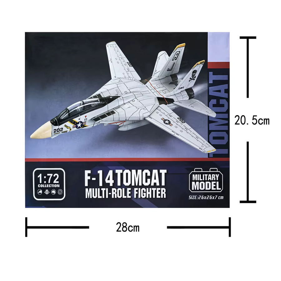 ZOCO F14 Tomcat Modell Flugzeug Kit, 1:72, Modell Spielzeug - Bild 1