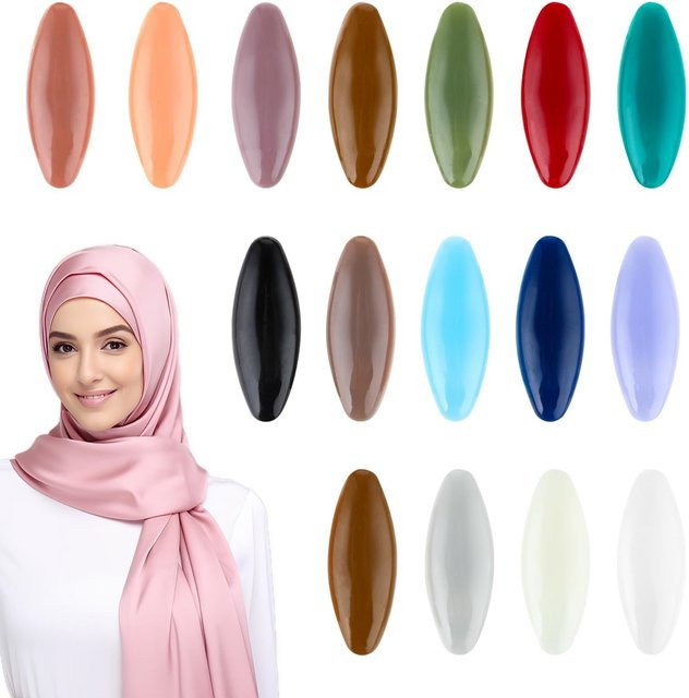 8-teiliges Hijab-Nadelset, Broschennadeln, Kunststoffabdeckung - Bild 1