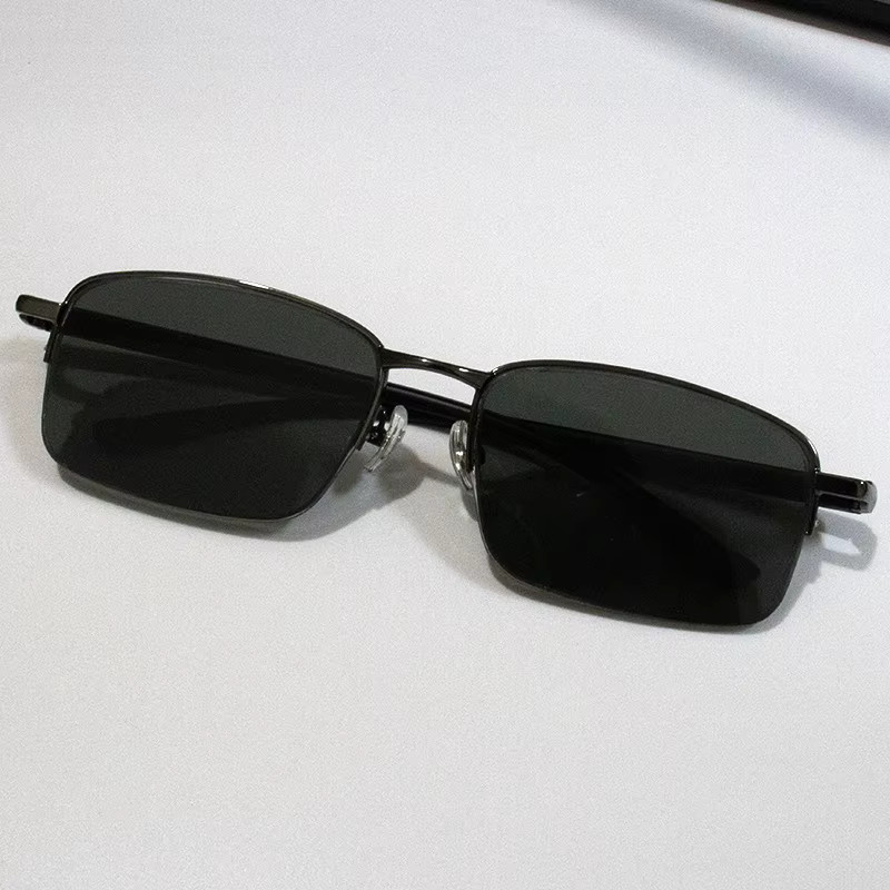 Shatar Sonnenbrille, Halbrahmen, Metall, rectangular, Herren, schwarz - Bild 4