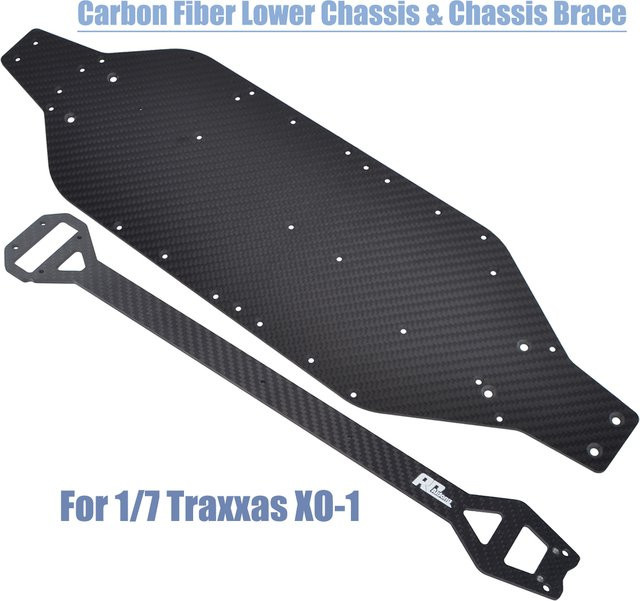 HobbyCorki RC Carbon Fiber Chassis/Chassis Brace, Zubehör, Schwarz - Bild 1