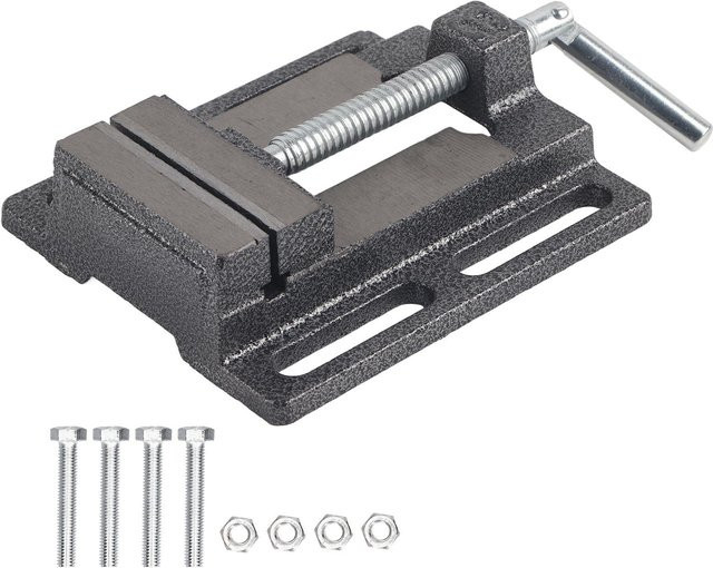 Aimo Mini-Schraubstock im amerikanischen Stil für Heimwerker und mechanische Wartung, Schwarz - Bild 1