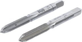 BGS Gewindebohrer Set Vor- und Fertigschneider M6 x 1,0, 2-teilig, silber - Bild 1