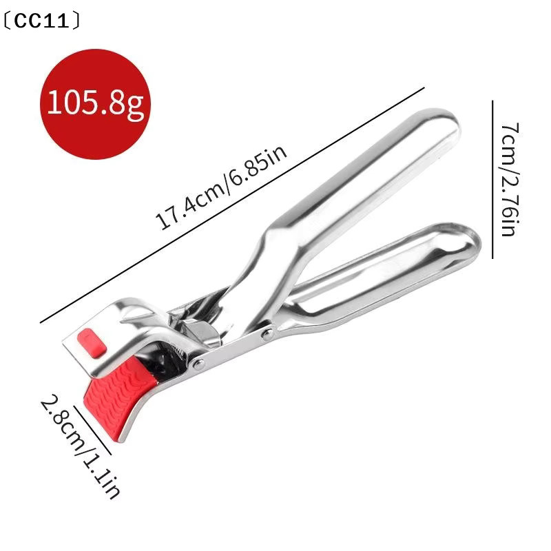 KuZHEN Anti-Verbrühungs-Schüssel-Clip aus Edelstahl in Silber, ergonomischer Greifer für Schüsseln, Bratpfannen, Heißluftfritteusen und Dampfgarer - Bild 5