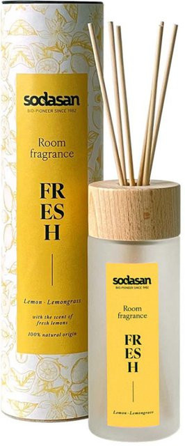 Sodasan Raumduft Lemon mit Stäbchen, Zitronig, 200 ml - Bild 1