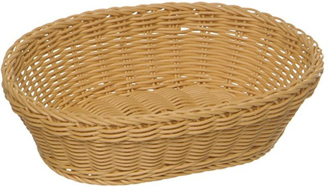 APS Korb PROFI LINE aus Polypropylen, oval, beige, B/H/T: 32 x 7 x 23 cm - Bild 1