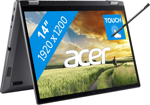 Acer Aspire Spin 14 ASP14-52MTN-51V5 Convertible Laptop in Grau mit 14 Zoll Display, Intel Core Ultra 5, 16GB RAM und 512GB SSD - Bild 1