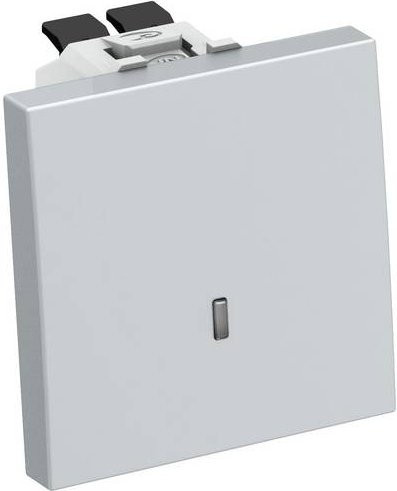 OBO Bettermann Geräteeinbaukanal Wechselschalter, Grau, B/H/T: 4,5 x 4,5 x 3,6 cm - Bild 1