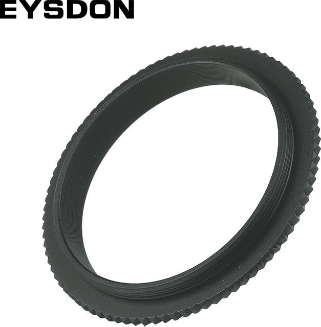 Eysdon Montagekonverter Stecker-Außengewinde-Adapter M48x1,5mm Schwarz für Teleskop-Fotografie Zubehör - Bild 1