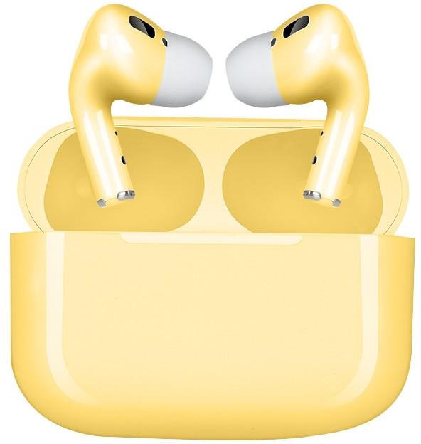 TWS Drahtlose Bluetooth In-Ear Kopfhörer mit Stereo-Surround-Sound und Touch Control in Gelb für iOS und Android - Bild 1