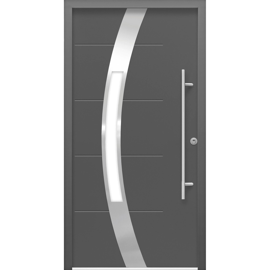 Sicherheits-Haustür Splendoor ThermoSpace Prime Prag RC2 in Anthrazit mit Glaseinsatz, B/H: 110 x 210 cm, Anschlag Rechts - Bild 2