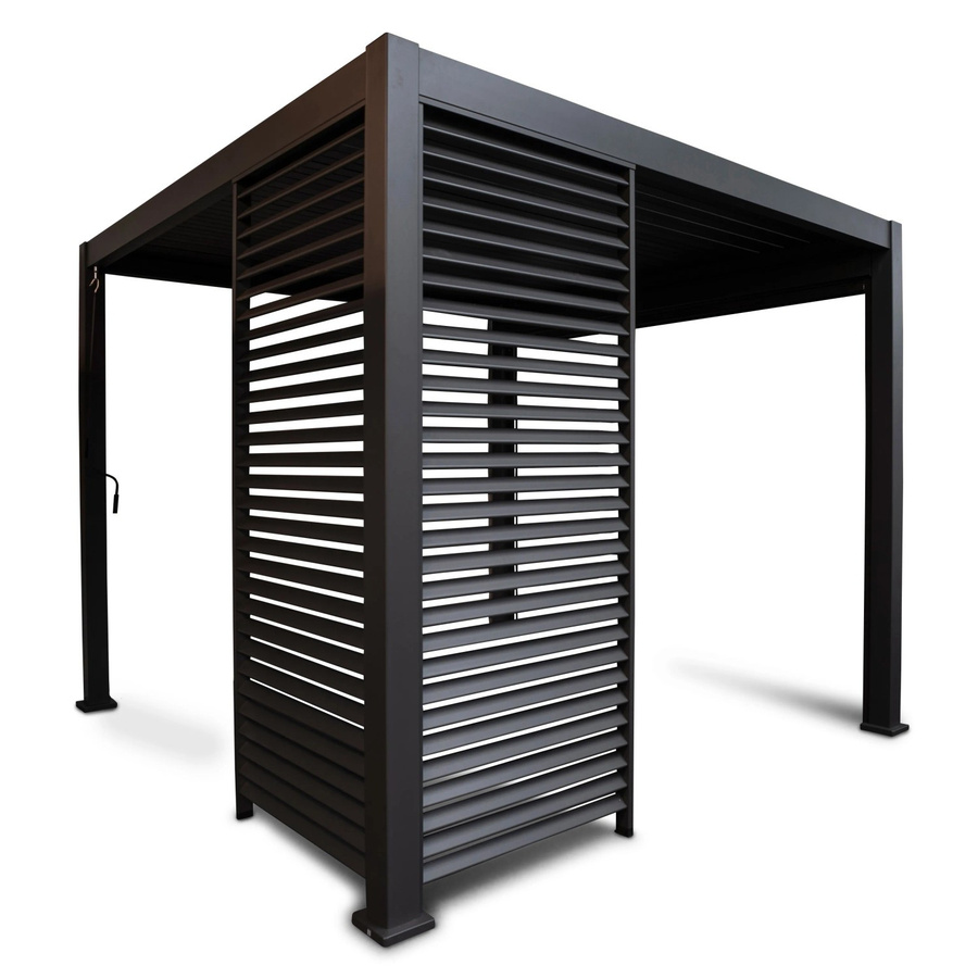 Leco Wand für Lamellenpergola Deluxe, Anthrazit, Breite: 93 cm, Höhe: 236 cm - Bild 3