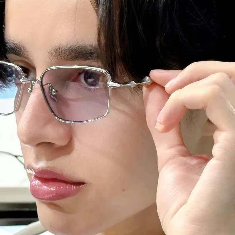 Sonnenbrille Unisex, Vollrand, Metall, silver - Bild 2