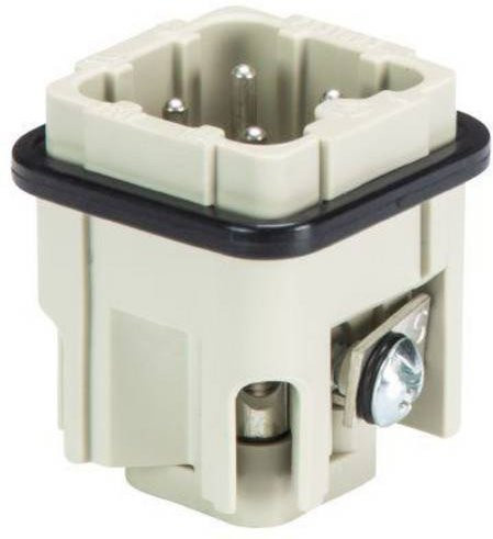 Wieland Electric Stifteinsatz 73.310.0353.0 MIN mit 3 Polen plus PE in Grau - Bild 1
