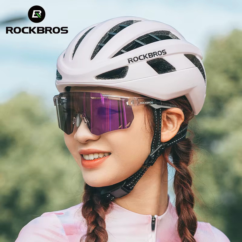 Rockbros Sportsonnenbrille, Vollrand, Kunststoff, polarisiert, photochrom - Bild 1
