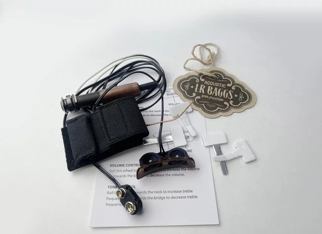LR Baggs Element Active System EBS-VTC Unter-Sattel-Tonabnehmer in Schwarz mit Lautstärke- und Klangregelung für Akustikgitarren - Bild 1