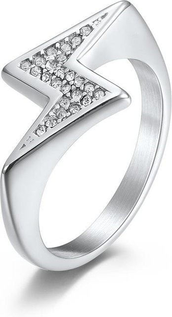 YIRAN Jewelry 5 Ring Edelstahl, Z-förmig, Unisex, Größe 12 - Bild 1