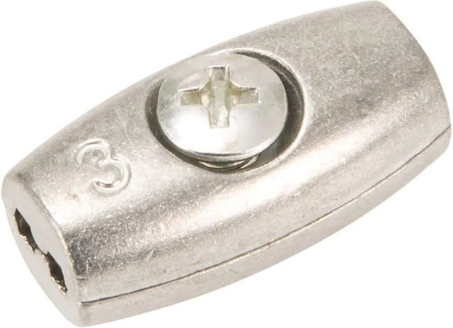 Conacord Seilklemme Oval aus Edelstahl in Silber, Durchmesser: 4 mm, Länge: 34 mm - Bild 1