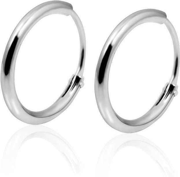 Allbestart Creolen 925 Silber, Weiß, 20mm, Unisex - Bild 1
