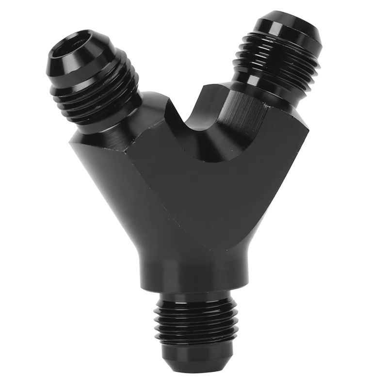 YOSOO 3-Wege-Adapter Y-Typ aus Aluminiumlegierung in Schwarz mit 6AN-Anschluss auf 2x 6AN-Stecker - Bild 6