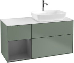 V&B Waschtischunterschrank Finion in Lackoptik, Breite: 120 cm, Tiefe: 50,1 cm, Höhe: 50,1 cm - Bild 1