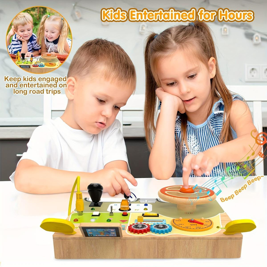 Linyi toy Lenkrad aus Holz bunt 3-6 Jahre - Bild 5