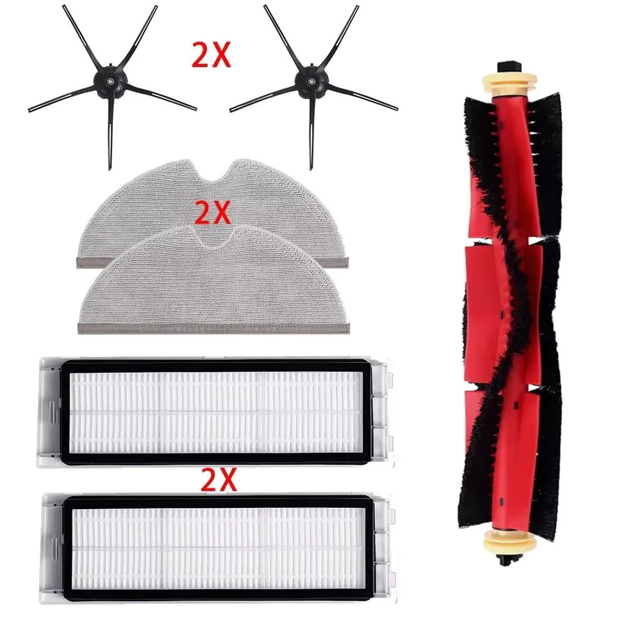Roborock Staubsauger-Zubehör Set mit Bürsten, HEPA-Filtern und Mopps für S6, S6 Pure, S6 MaxV, S5, S50, S51, S52, S55, T6, T7, E4 und E5 sowie Xiaomi 1st Generation - Bild 3