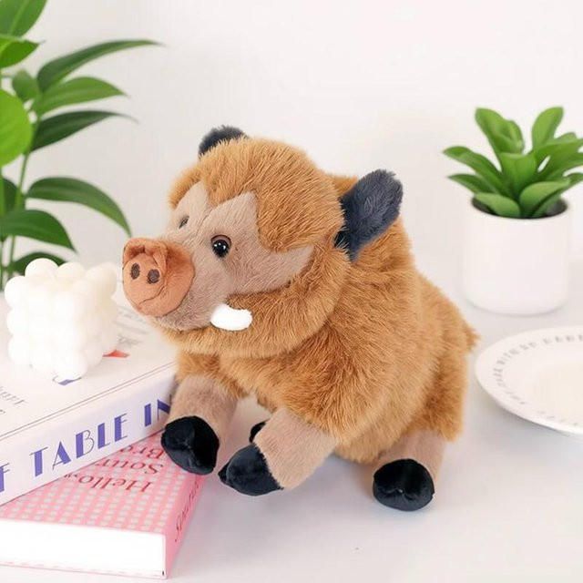 Yiran Health & Beauty Wildschwein Plüschtier, 30cm, ab 14 Jahre - Bild 1