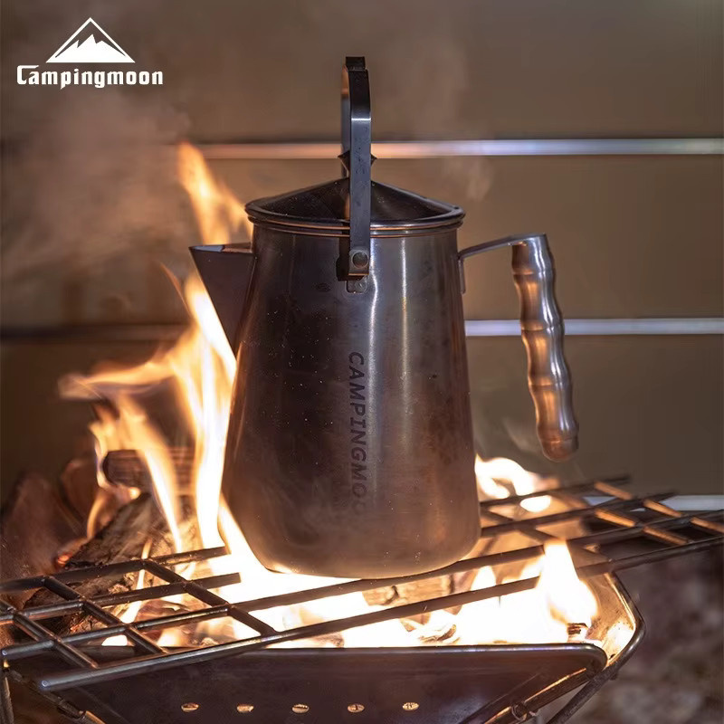 CAMPINGMOON Camping-Teekessel SW-6 aus Edelstahl in Silber - Bild 2