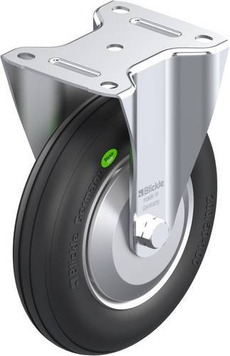 Blickle Bockrolle B-VW 202R-FA aus verzinktem Stahl, Durchmesser: 200 mm, Tragfähigkeit: 100 kg - Bild 1