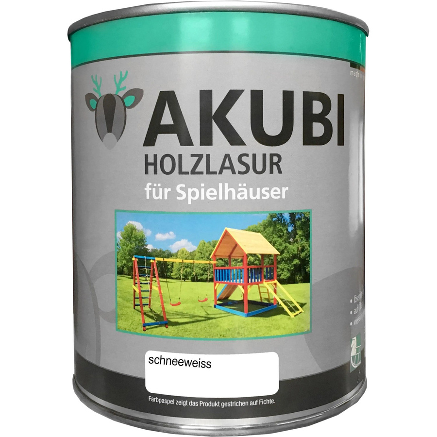 Karibu Holzlasur für Spielhäuser Schneeweiß 750 ml - Bild 2