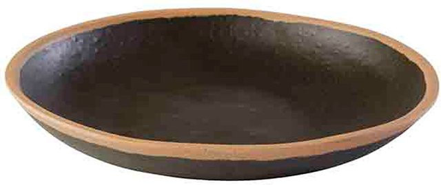 APS Teller CROCKER aus Melamin, rund, dunkelbraun/braun, 500 ml, Durchmesser: 20,5 cm, Höhe: 3 cm - Bild 1