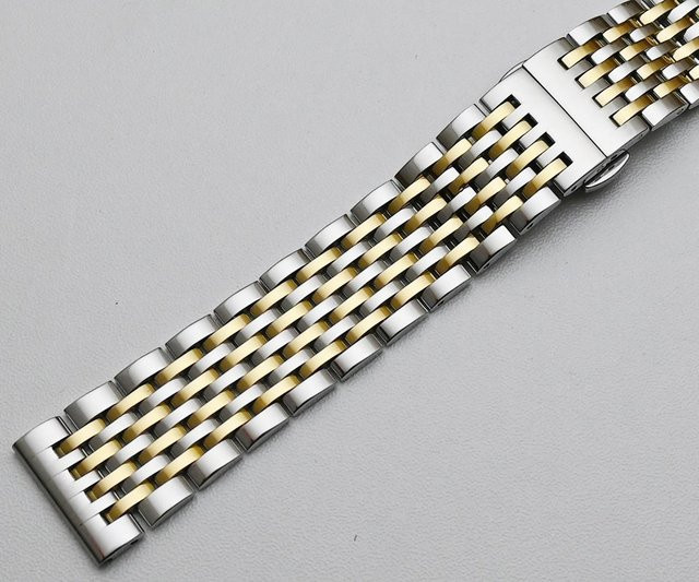 Lokey Uhrenarmband Edelstahl, Bicolor, Silber/Gold, Herren - Bild 1