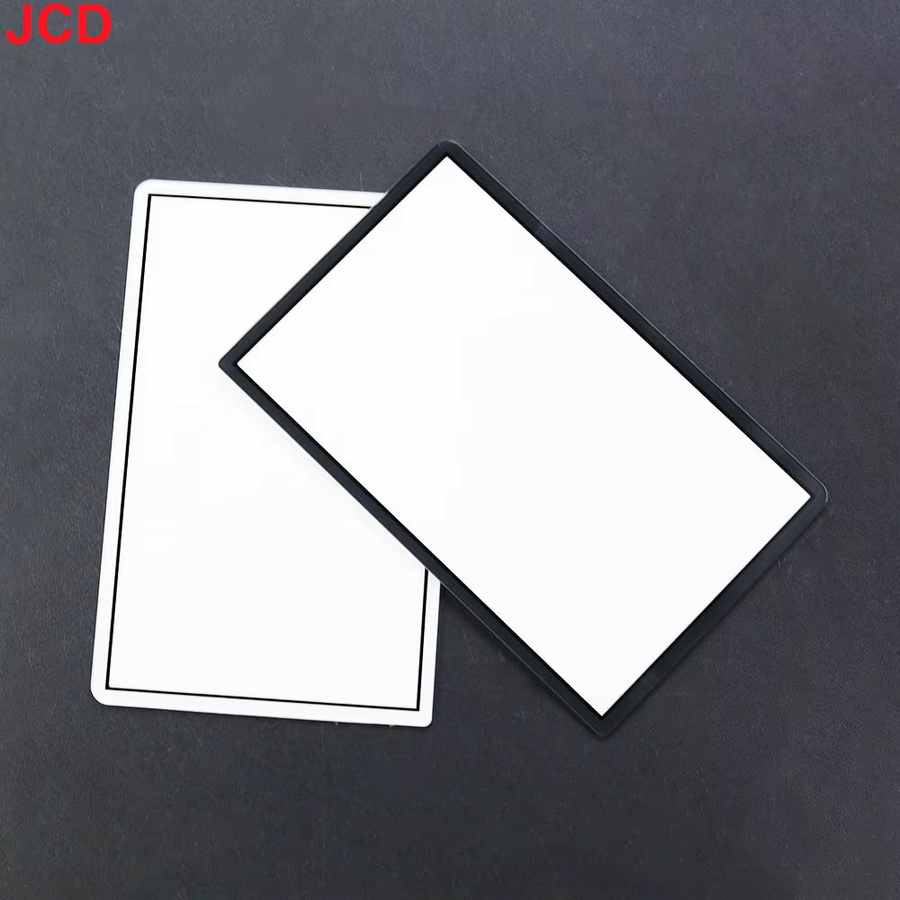 Jcd LCD-Bildschirm-Frontabdeckung für New 3DS Konsole in Schwarz und Weiß mit Glaslinsen-Abdeckung - Bild 3